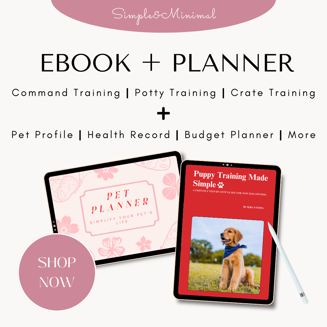 Pet Care Bundle | Puppy Training eBook + Digital Pet Planner (+ Free Checklist)
