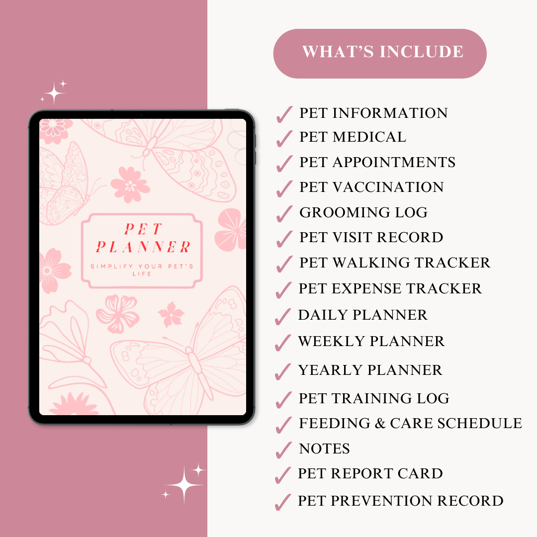 Pet Care Bundle | Puppy Training eBook + Digital Pet Planner (+ Free Checklist)