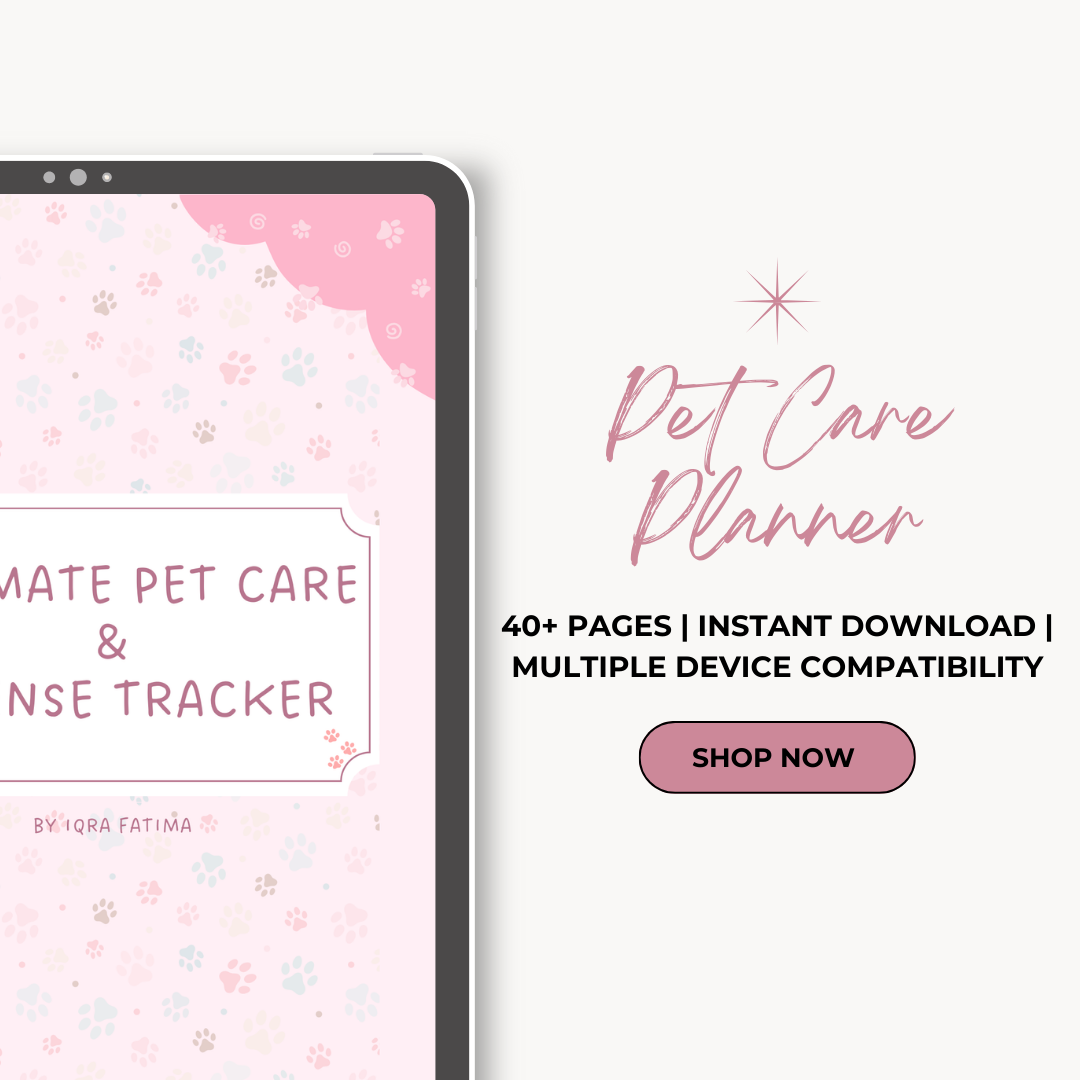 Ultimate Pet Care Planner | Organize Vet Visits, Meals, Training & More