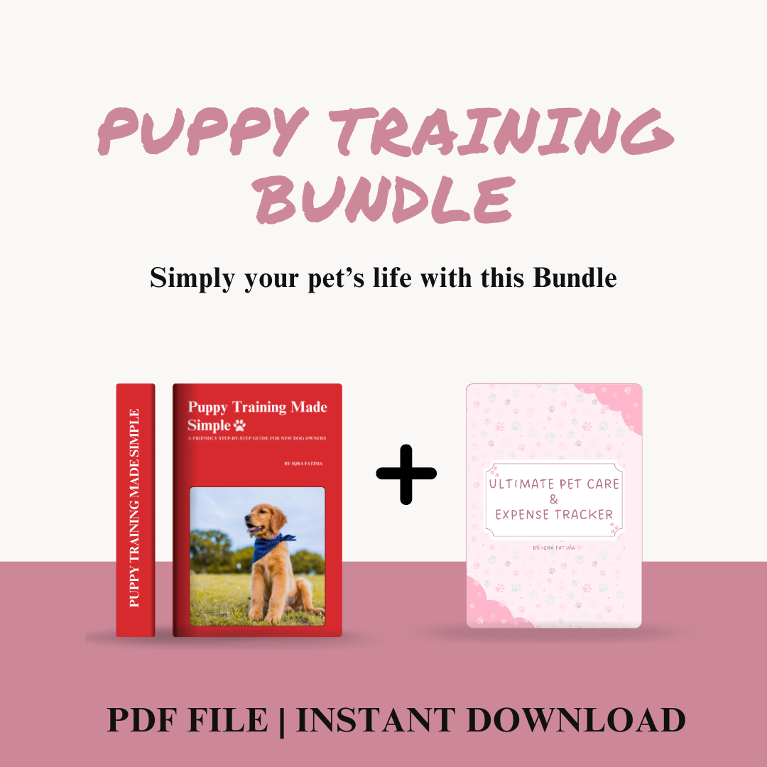 Puppy Training & Pet Care Bundle | Puppy Training eBook + Digital Pet Care Planner