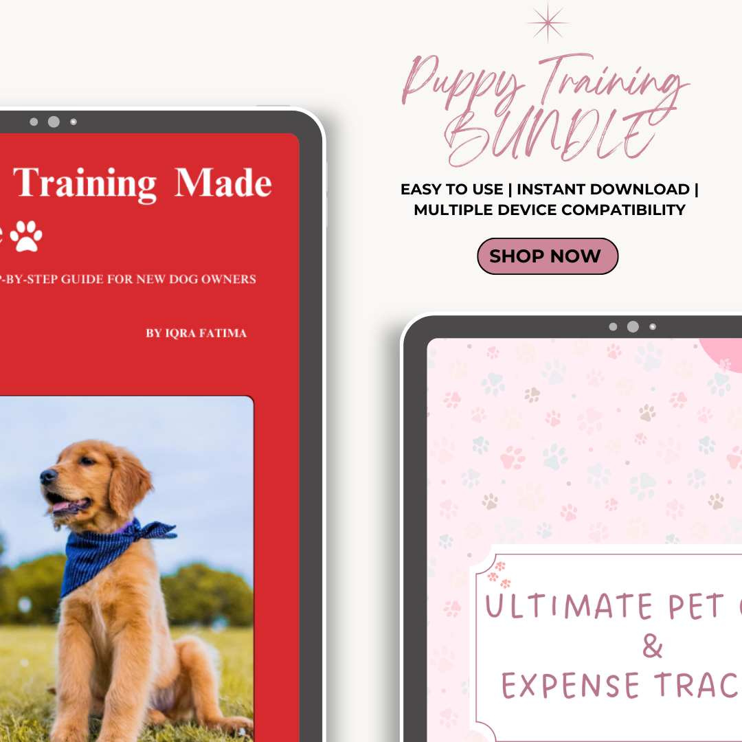 Puppy Training & Pet Care Bundle | Puppy Training eBook + Digital Pet Care Planner