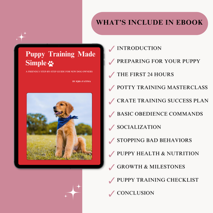Puppy Training & Pet Care Bundle | Puppy Training eBook + Digital Pet Care Planner