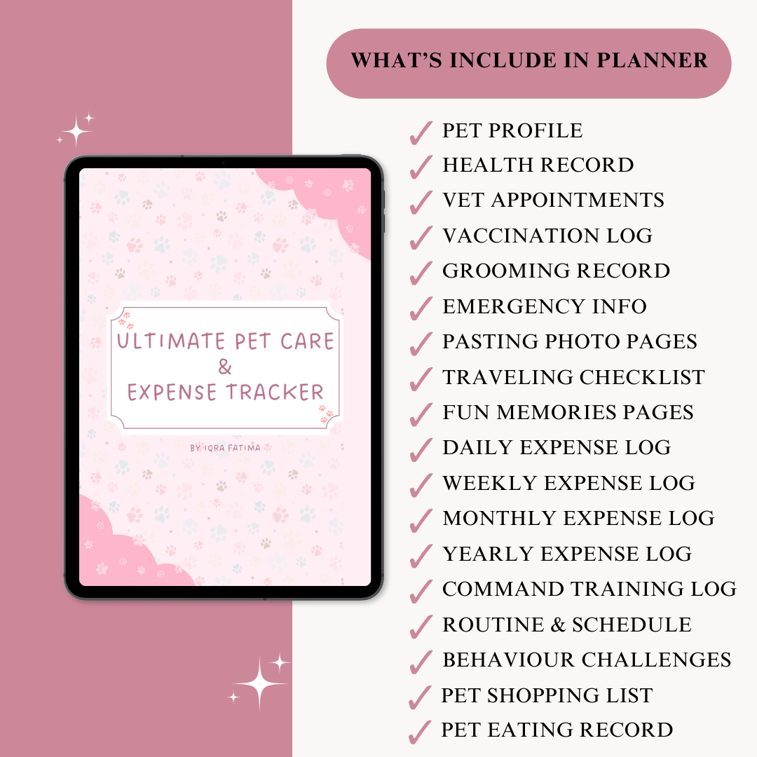 Puppy Training & Pet Care Bundle | Puppy Training eBook + Digital Pet Care Planner