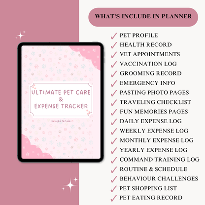 Puppy Training & Pet Care Bundle | Puppy Training eBook + Digital Pet Care Planner